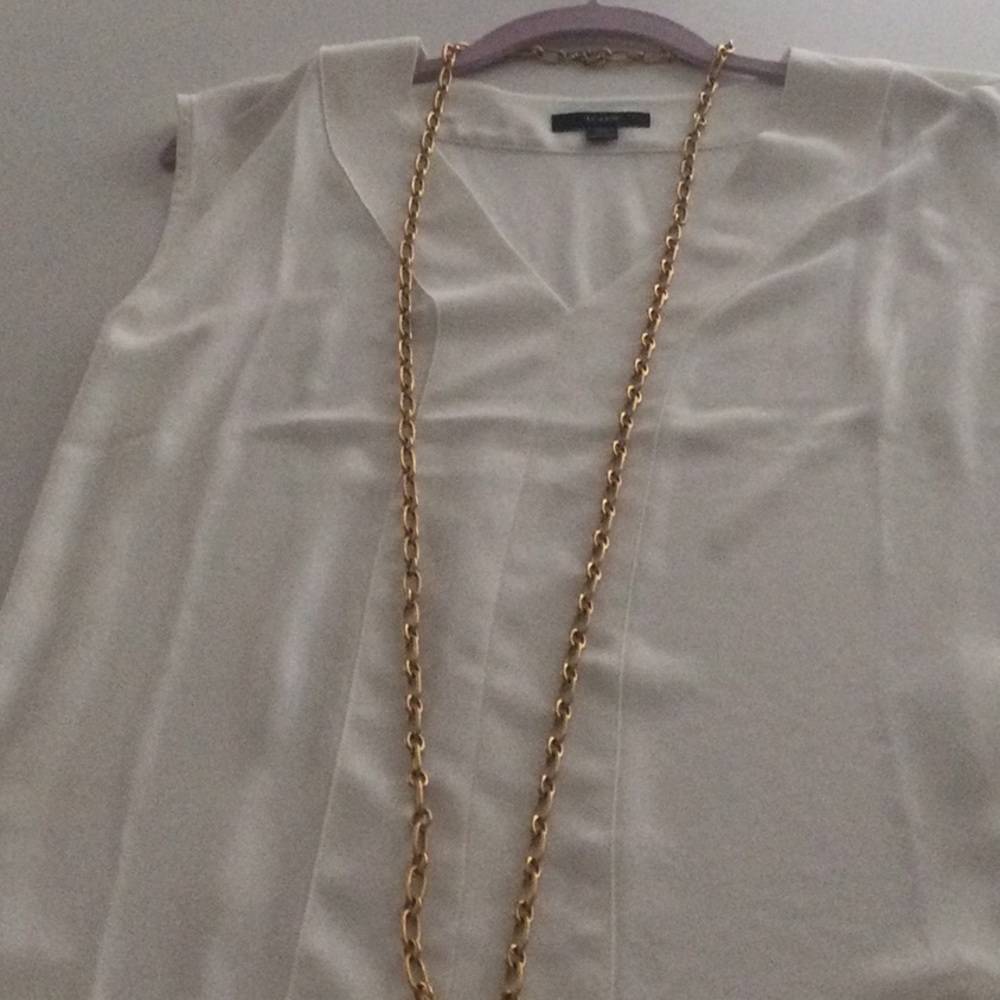 JCREW gold tone chain link necklace